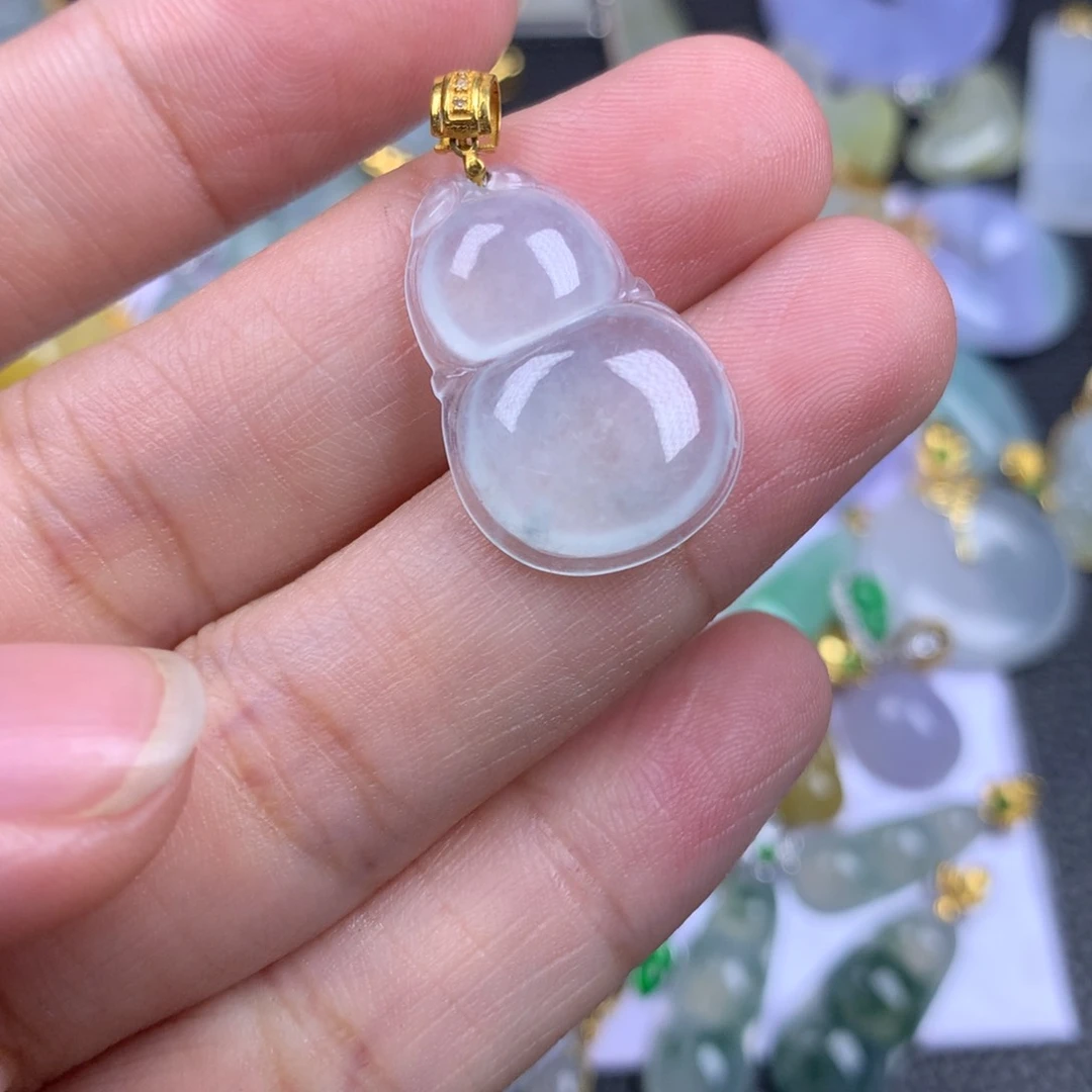 【闪购商品】翡翠18K金镶嵌颈饰翡翠