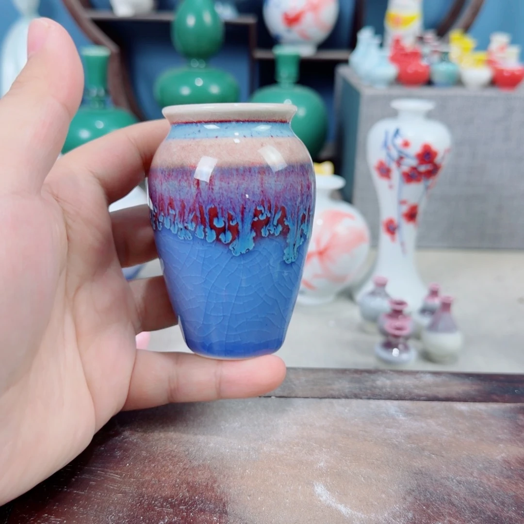 陶瓷手工小花器摆件