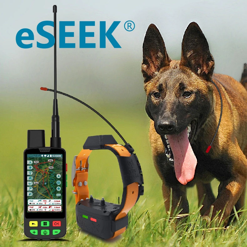 eSEEK逸协爆款猎犬定位器听狗叫声电击功能电子围栏停留提醒