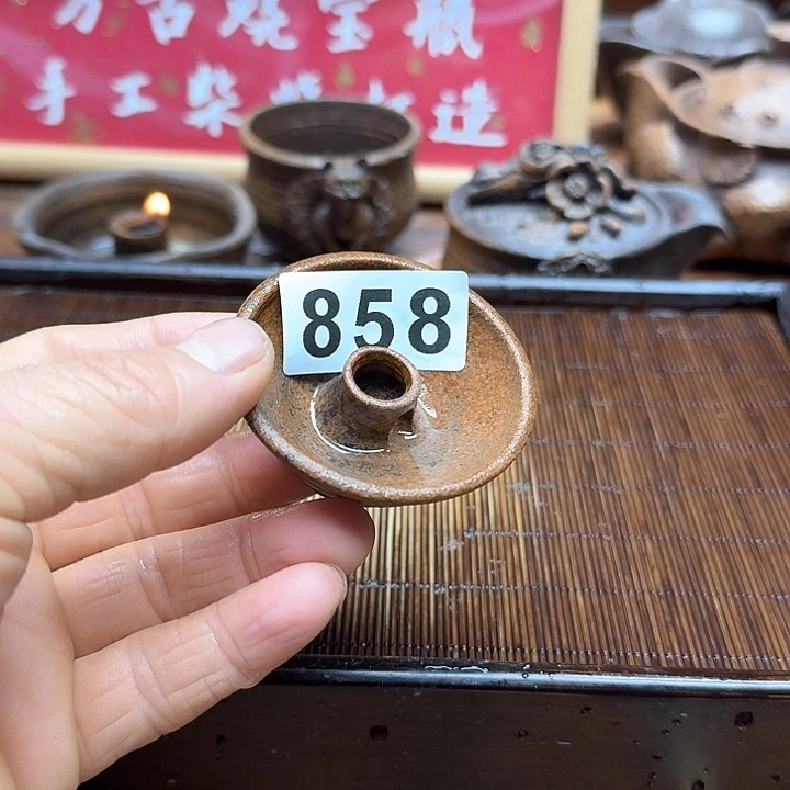 纯手工制作粗陶茶具