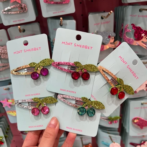 57006-韩国mintsherbet樱桃系列拜拜夹