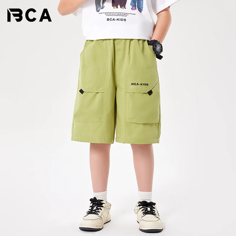 BCA男童夏季2025新款中大童工装宽松五分裤运动短裤DF-裤子3250