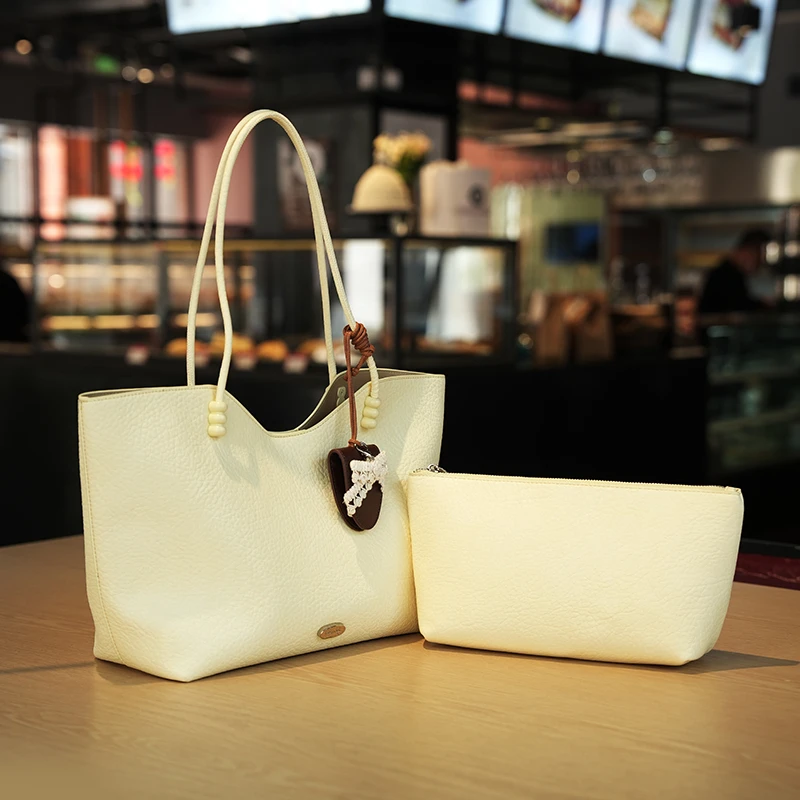 GELANDAI新款托特包单肩子母包女士包休闲肩包大包包1959