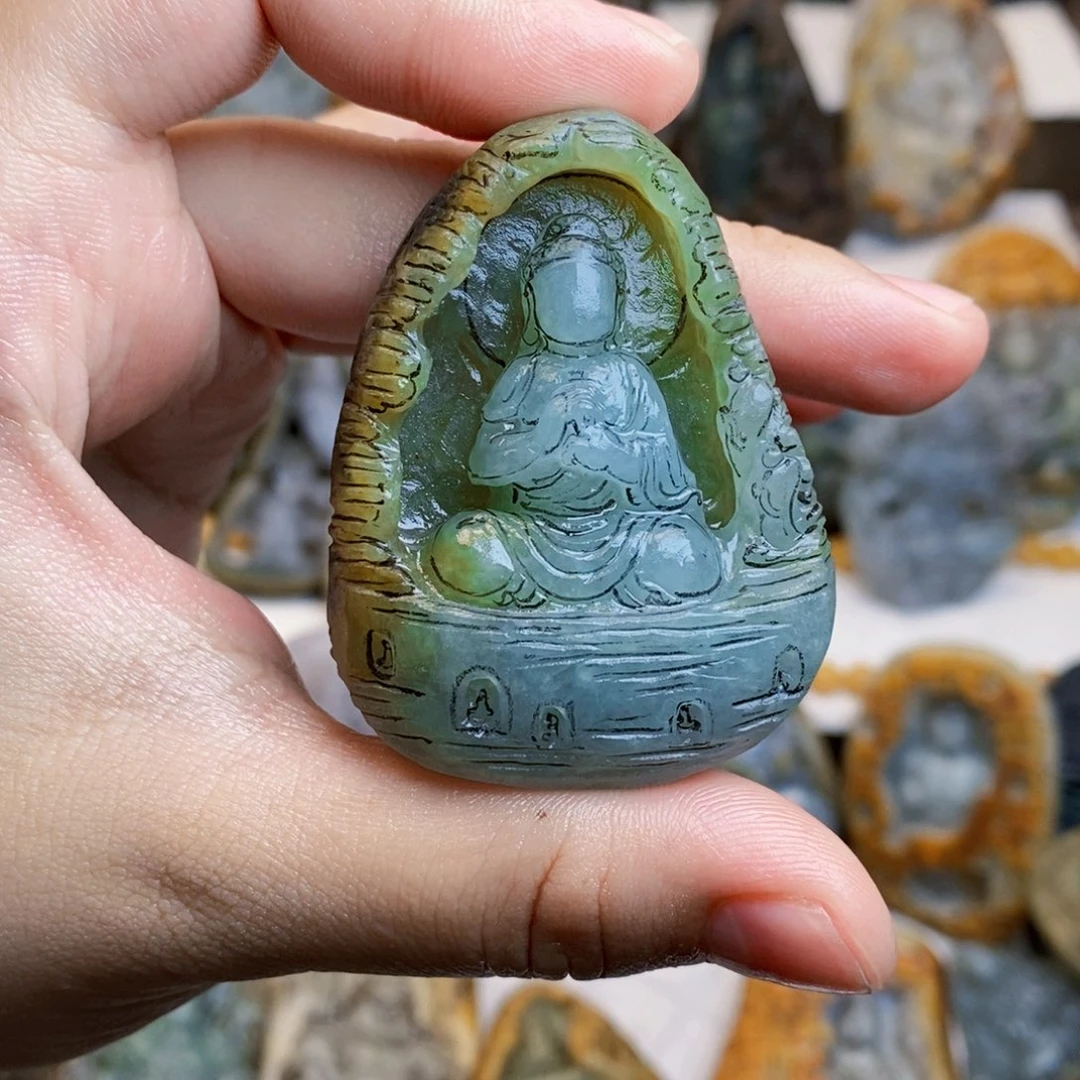 刀***匠定制翡翠未镶嵌定制挂件专属链接