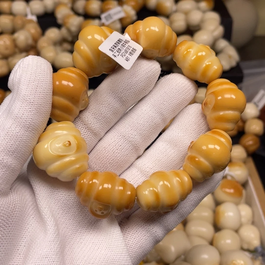菩提根/象牙果手串112牛角包小猪微瑕