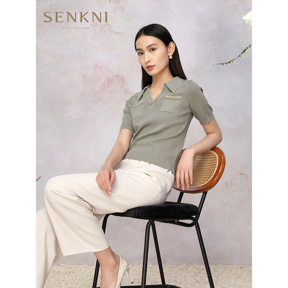 圣可尼舒适宽松针织衫S130217LD