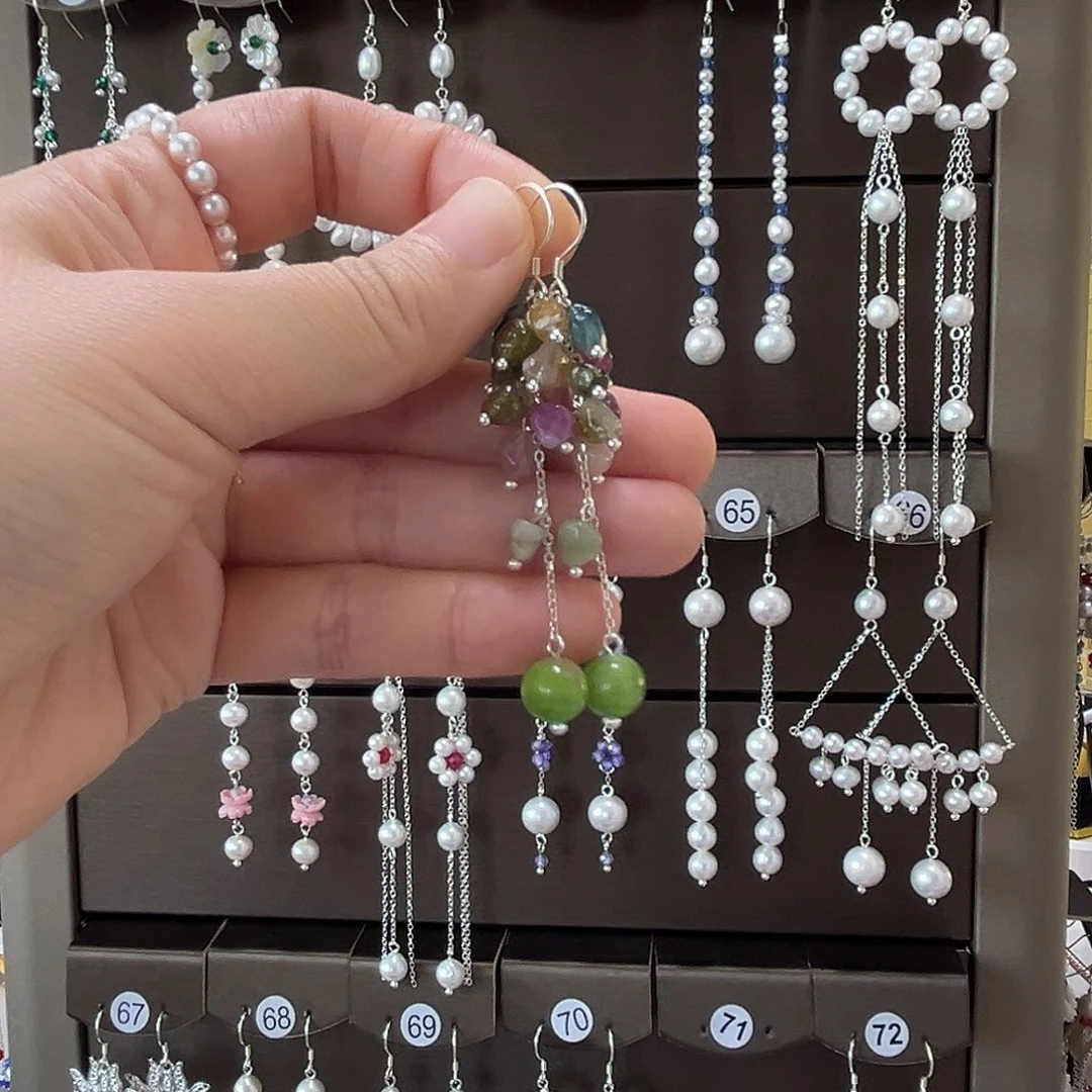 925银博雅手作S925纯银耳饰