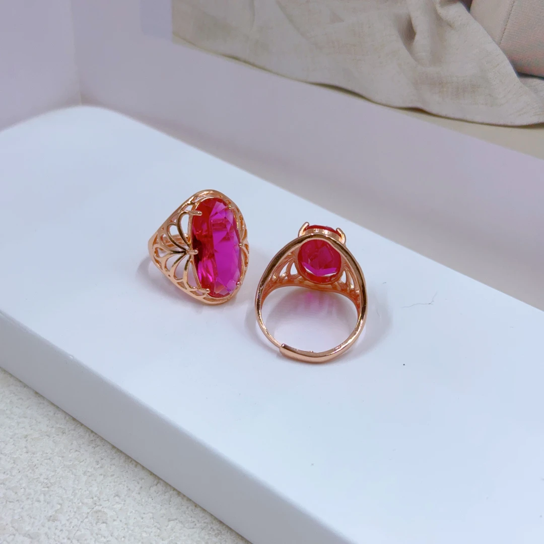 铜合金戒指 迪露姿玫瑰金色复古经典戒指拍一发二