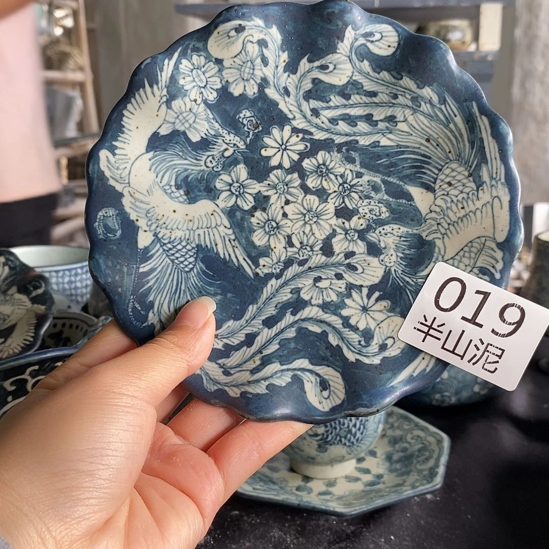 陶手工手绘青花高温陶瓷