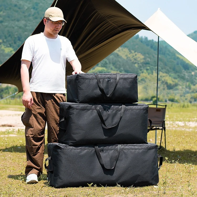 大容量户外装备收纳袋露营野餐用品桌椅烧烤炉天幕防水驮包收纳箱