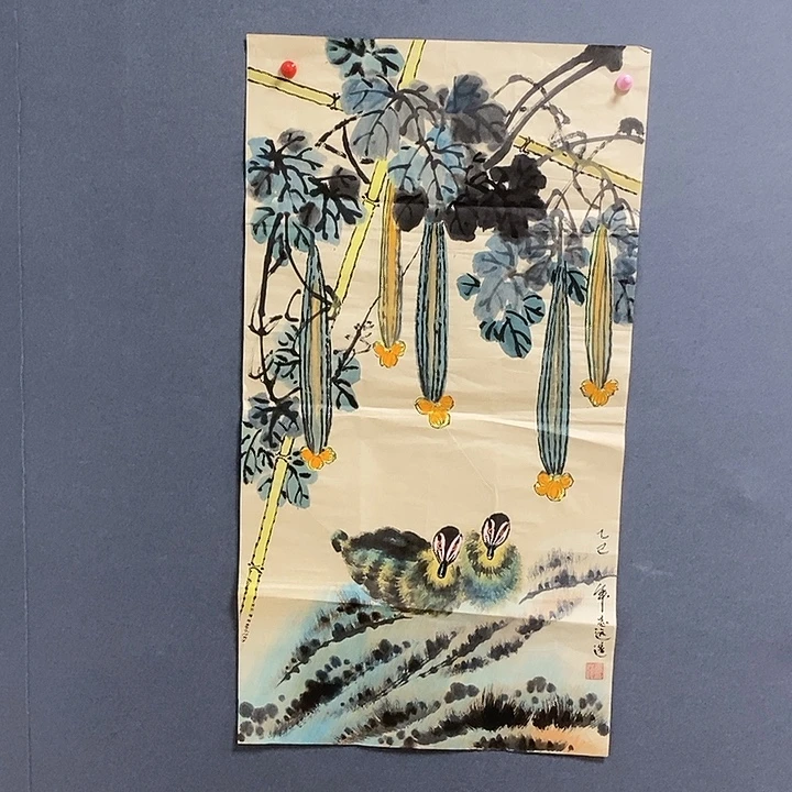 国画冯志远50.100手绘画芯