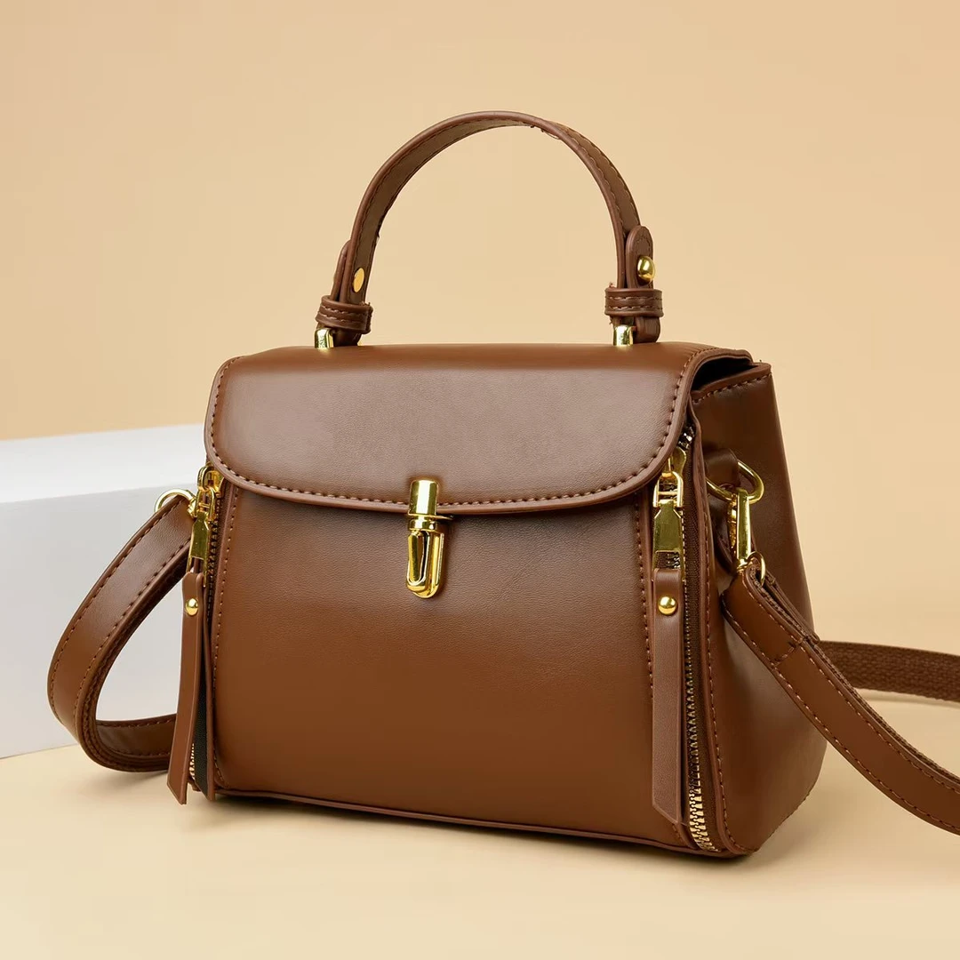 秋季新款韩版时尚斜挎单肩包8318棕色