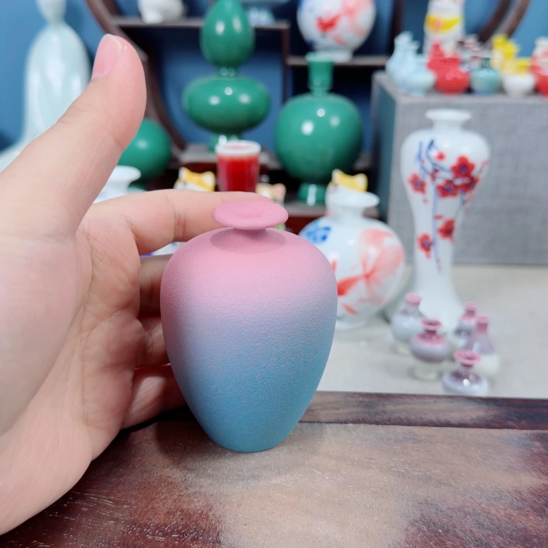 陶瓷手工小花器摆件