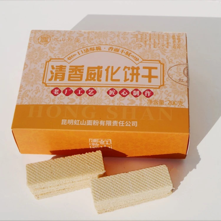 虹山如愿虹山如愿 清香威化饼干 200克/盒