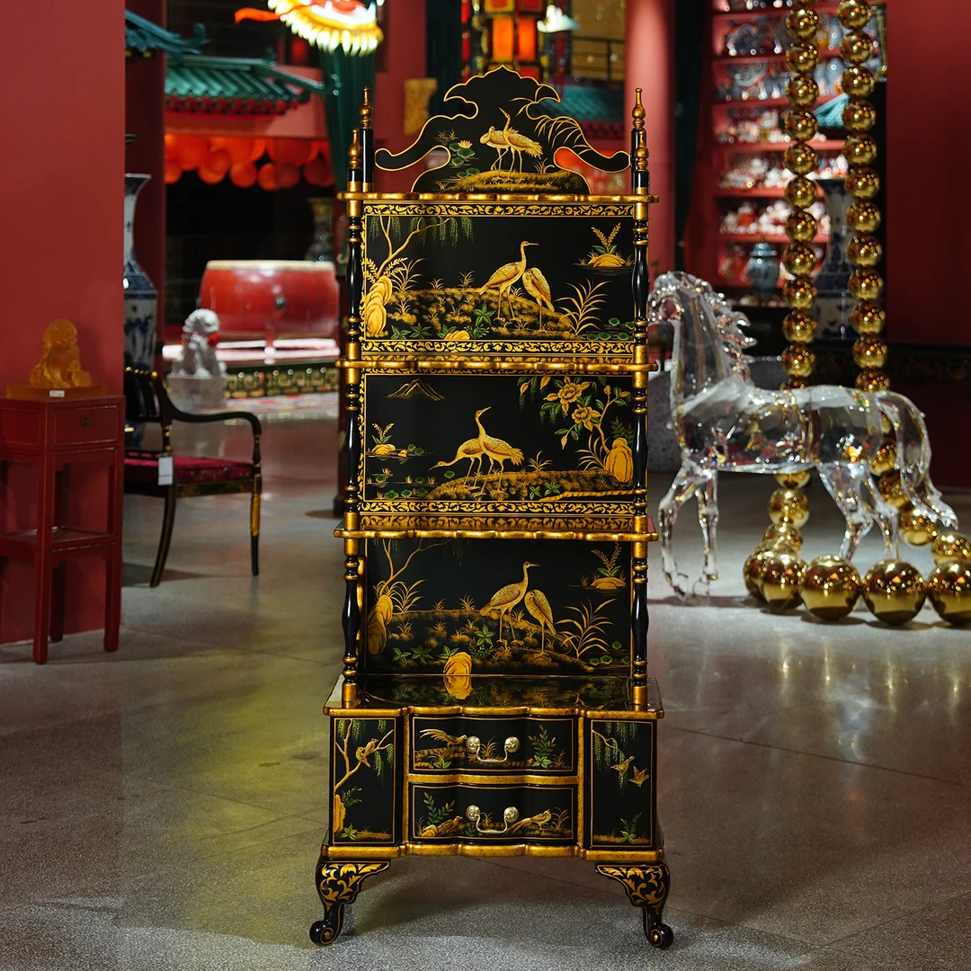 【本尼家】YS51法式中国风多层展示架76*42*191cm