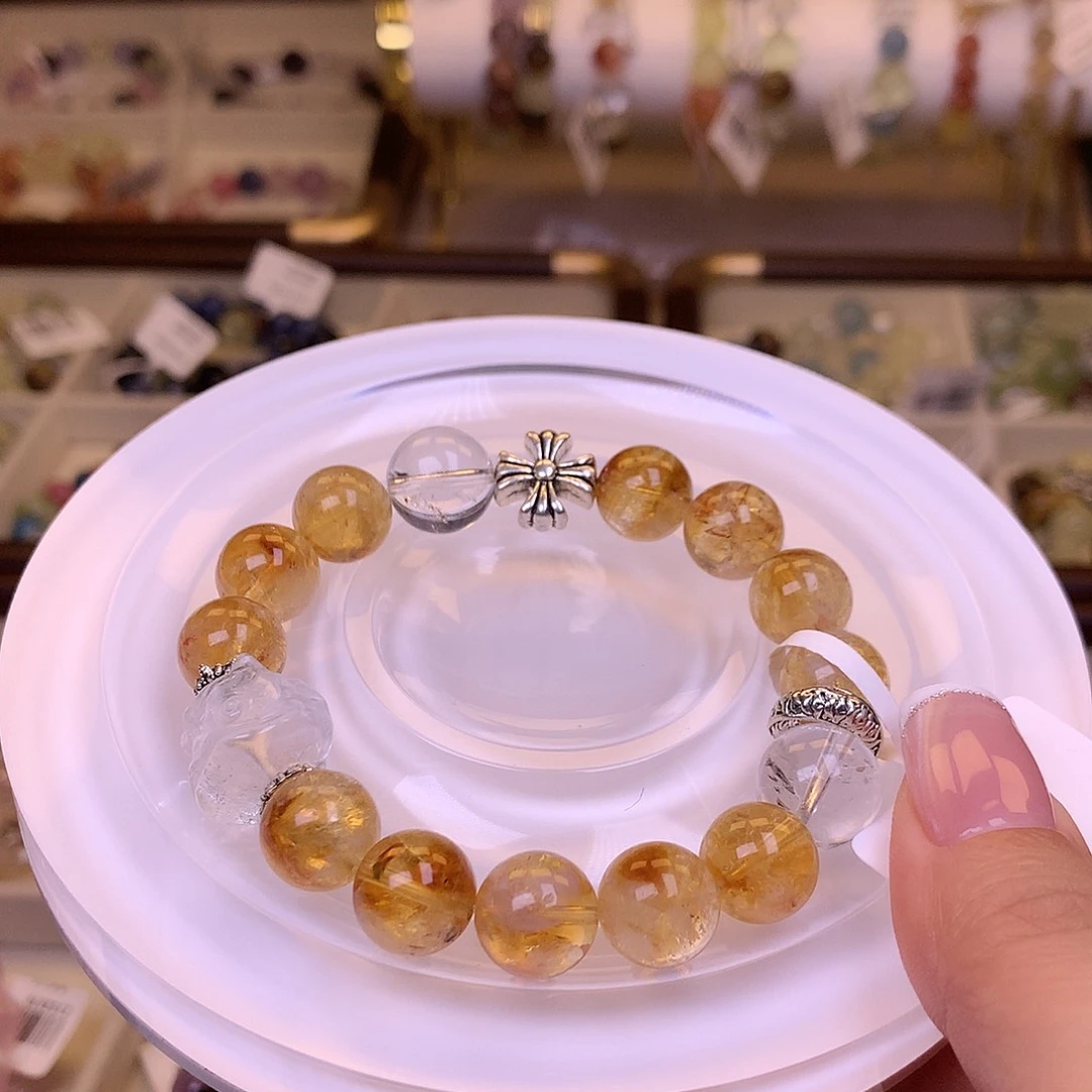 烟晶手链未镶嵌13