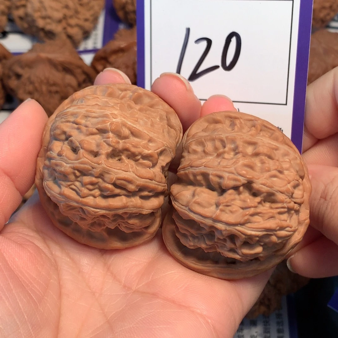 文玩核桃把件120白狮子4.6