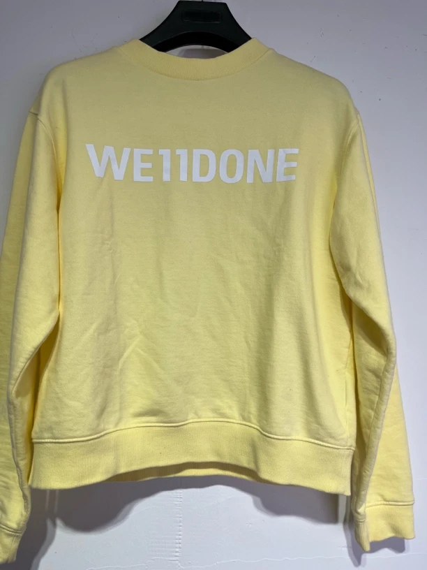 未使用 WE11 DONE M*1/全新未使用/we11done黄色卫衣/04859/JP