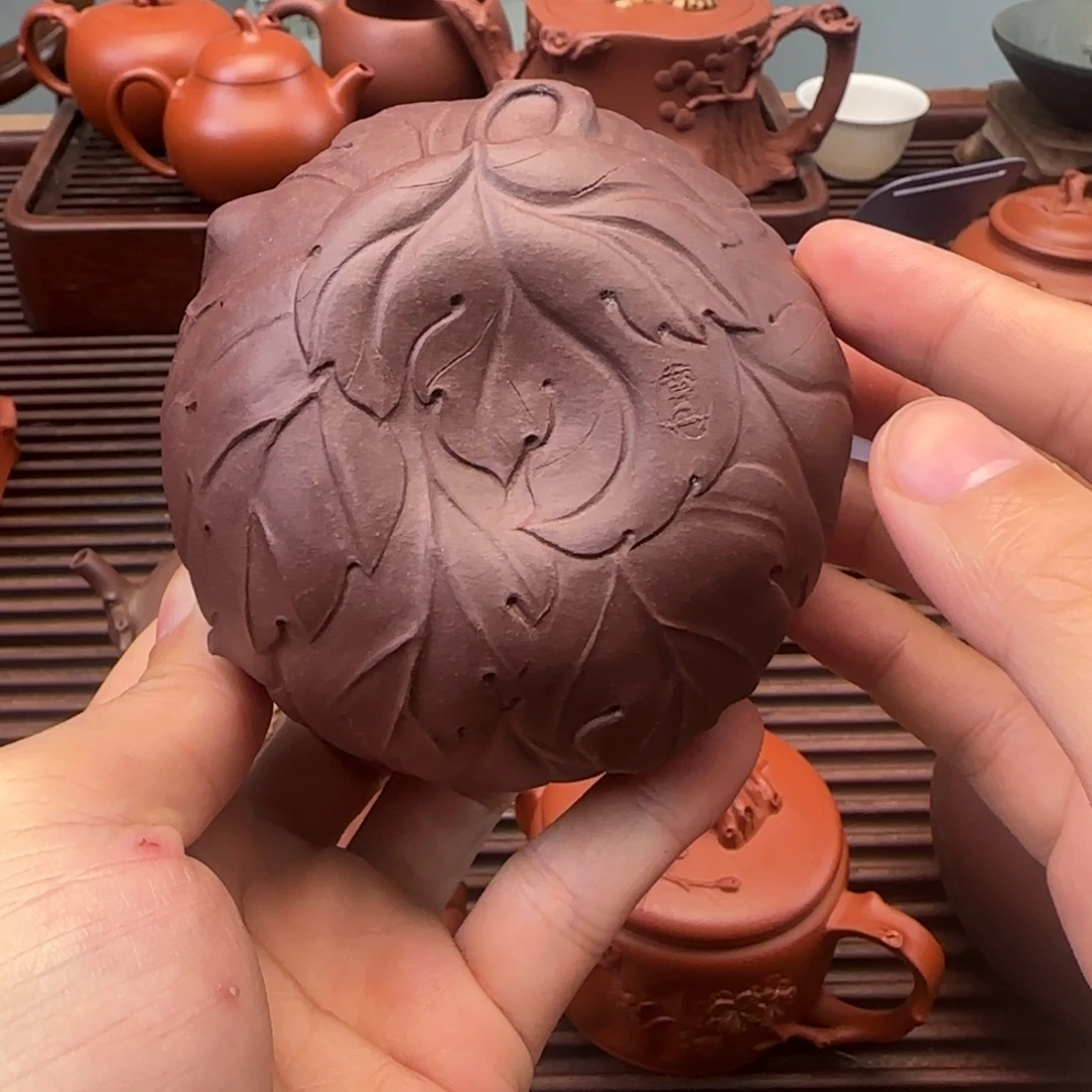 紫砂茶壶半手工紫泥幸福杯