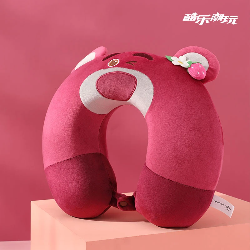Disney/迪士尼2025新款卡通水晶绒U型枕可爱潮玩护颈枕头便携神器