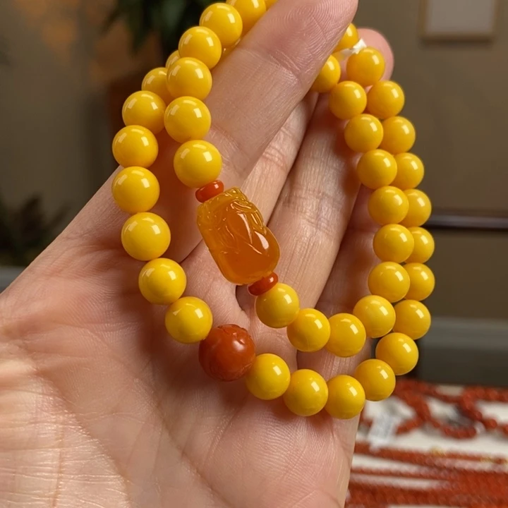 琥珀手链未镶嵌蜜蜡手串8