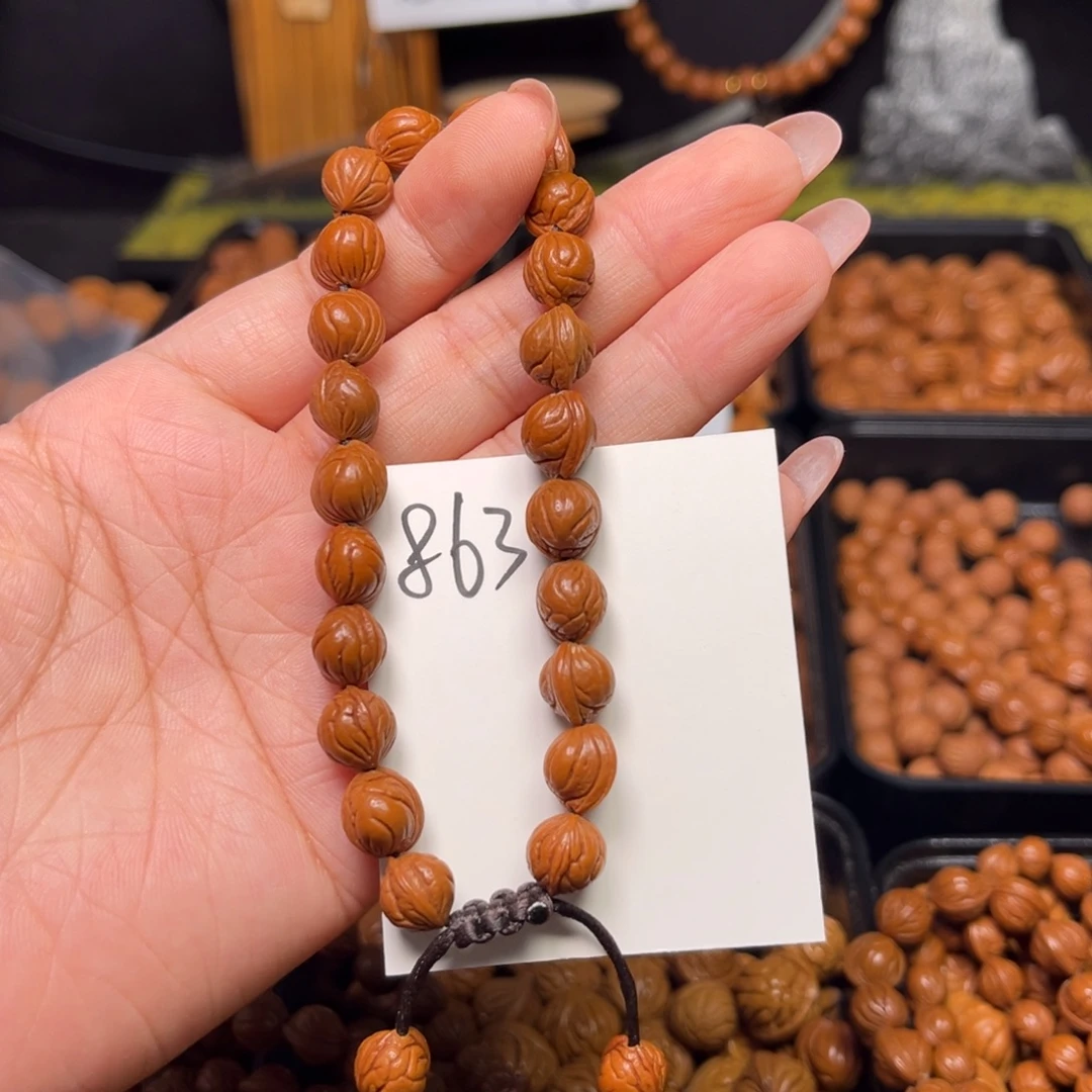 格***桑手串桃核小龙纹09精品无修