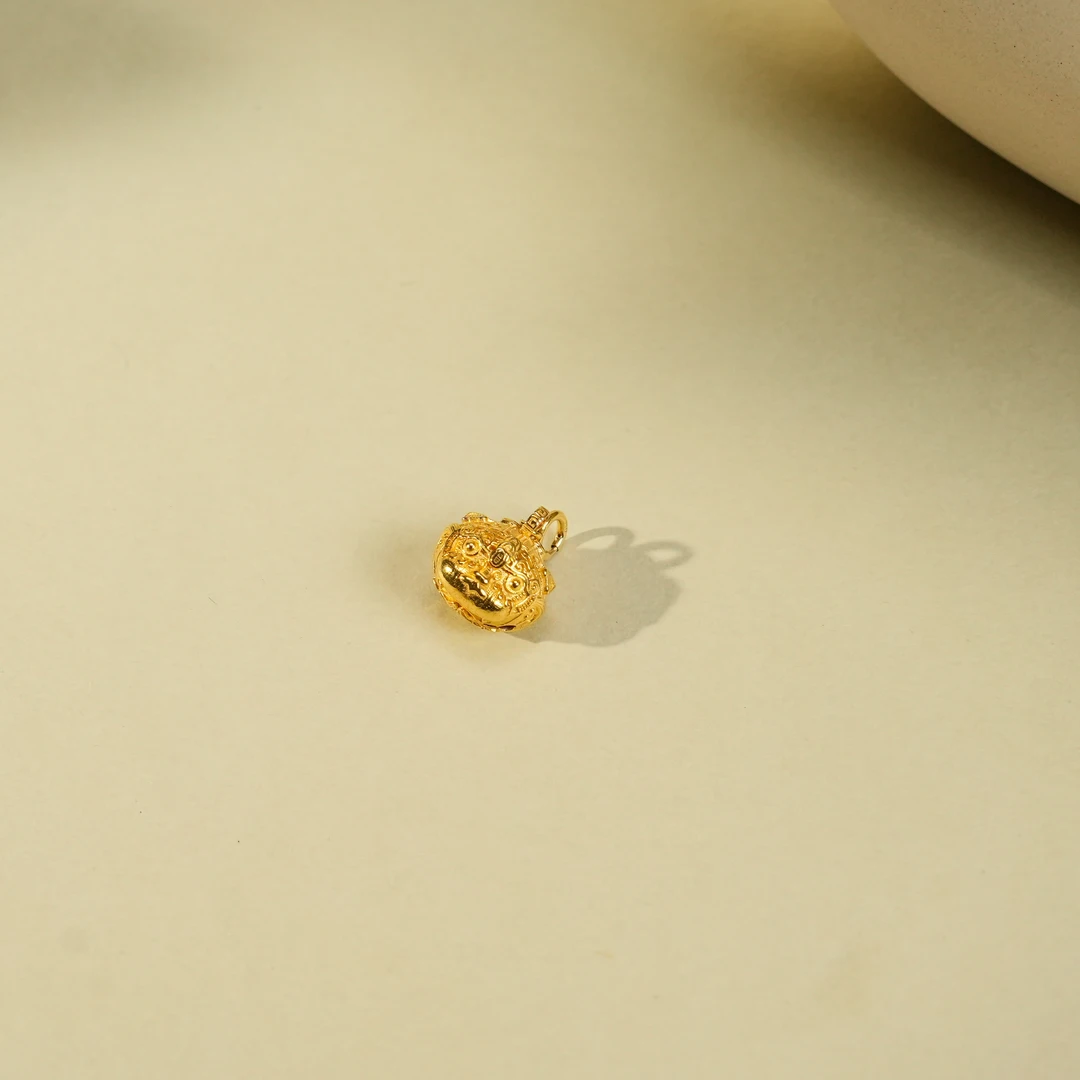 素金吞金兽吊坠-18K金-FF1284|BKJ5