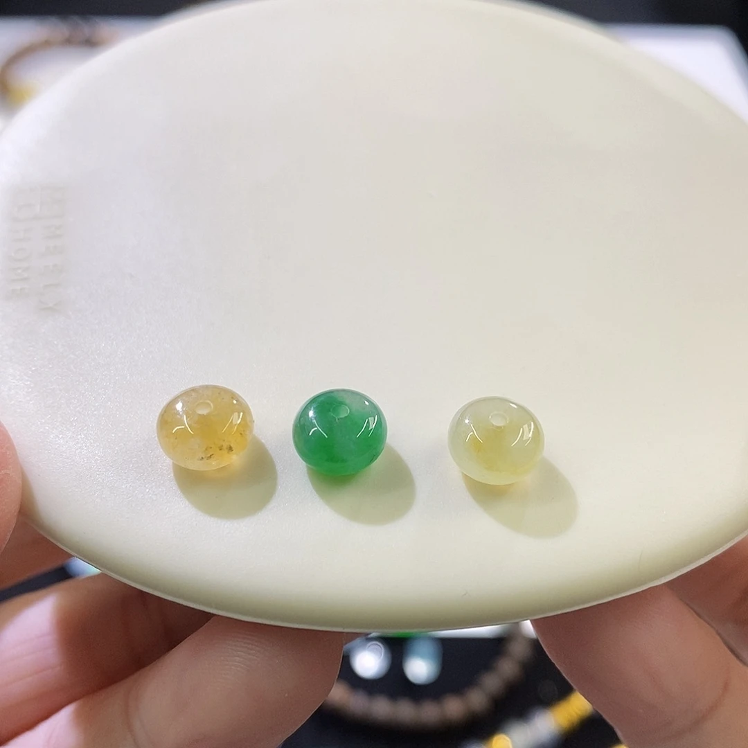 未镶嵌挂件翡翠鼓珠