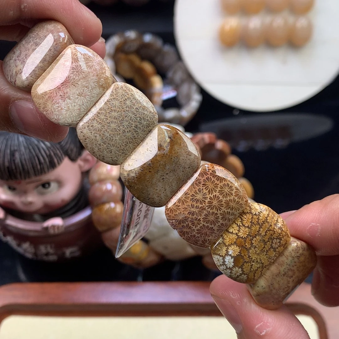 【闪购商品】项链未镶嵌硅化珊瑚（珊瑚玉）52号枫叶纹