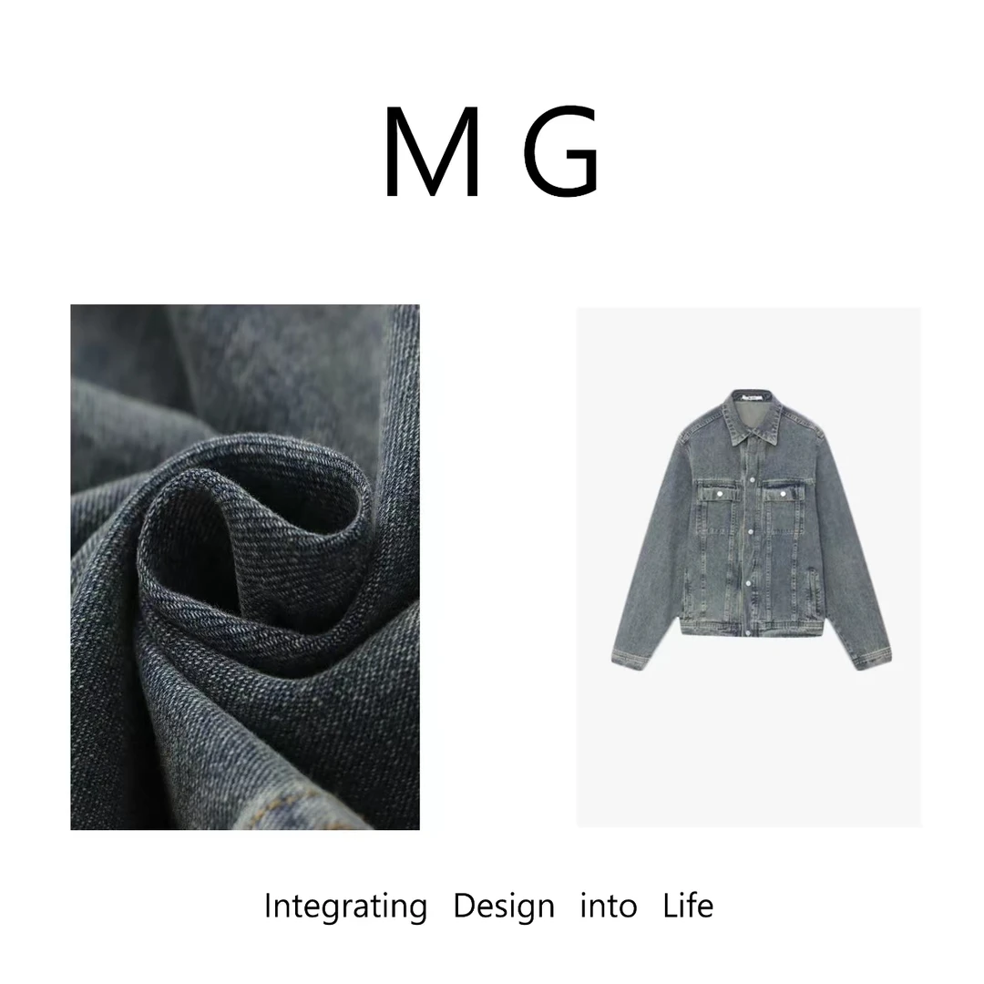【MG】自在 新款定制复古长袖牛仔外套男女情侣款DG-23047