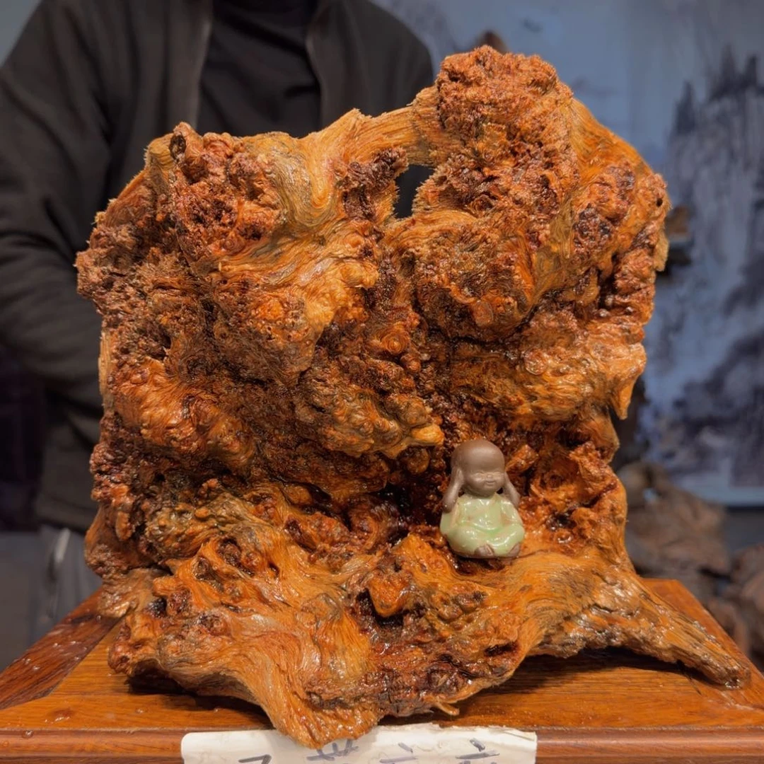 阿***科木三丰琥珀木 天然摆件8