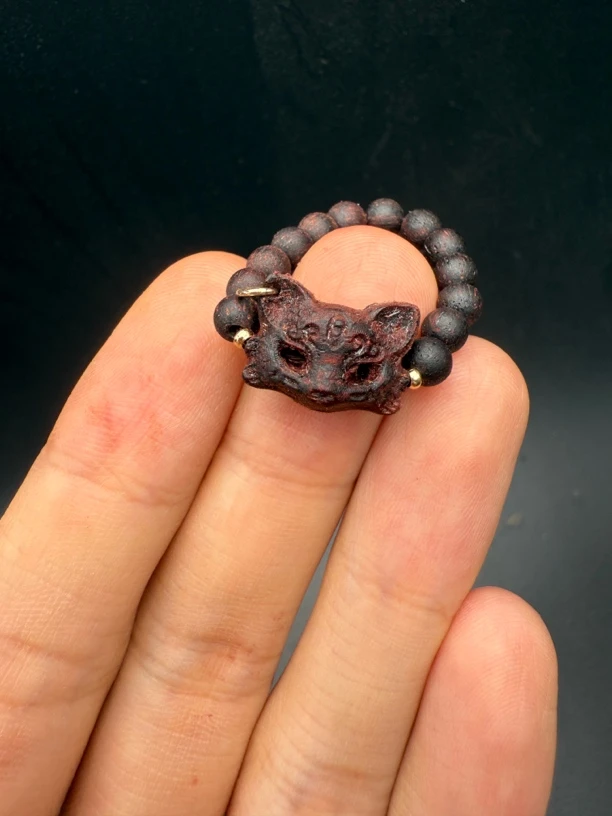 【雕刻】小叶降真香 新款狐狸面具1.5cm雕刻