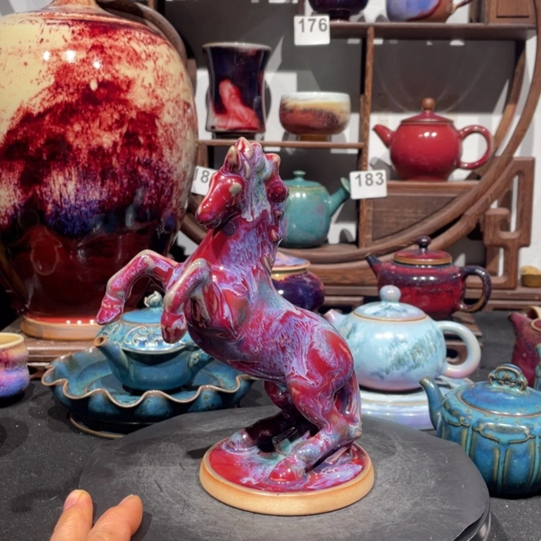 中国神后钧瓷立马