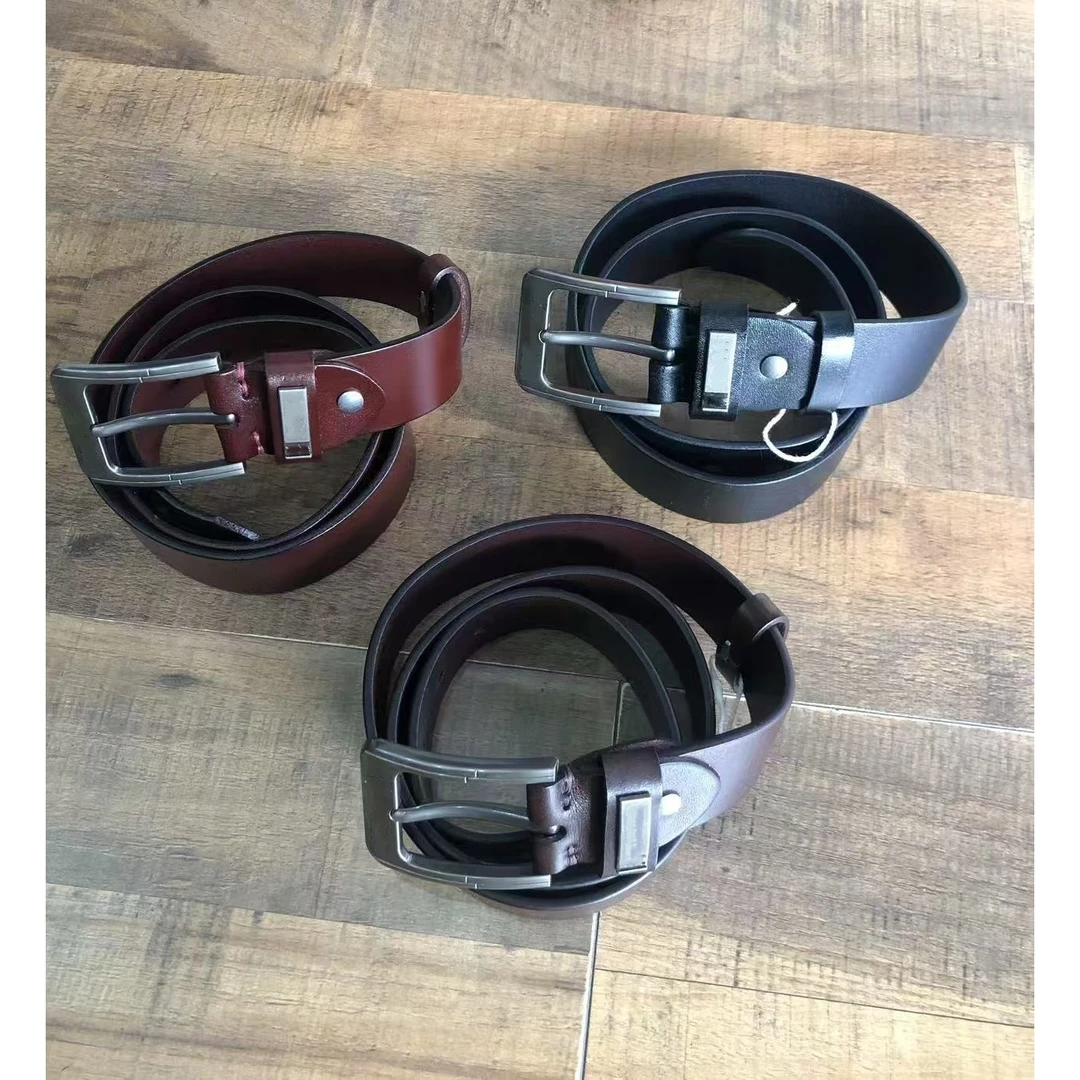 SC25211 商务休闲男士通勤针扣牛皮腰带