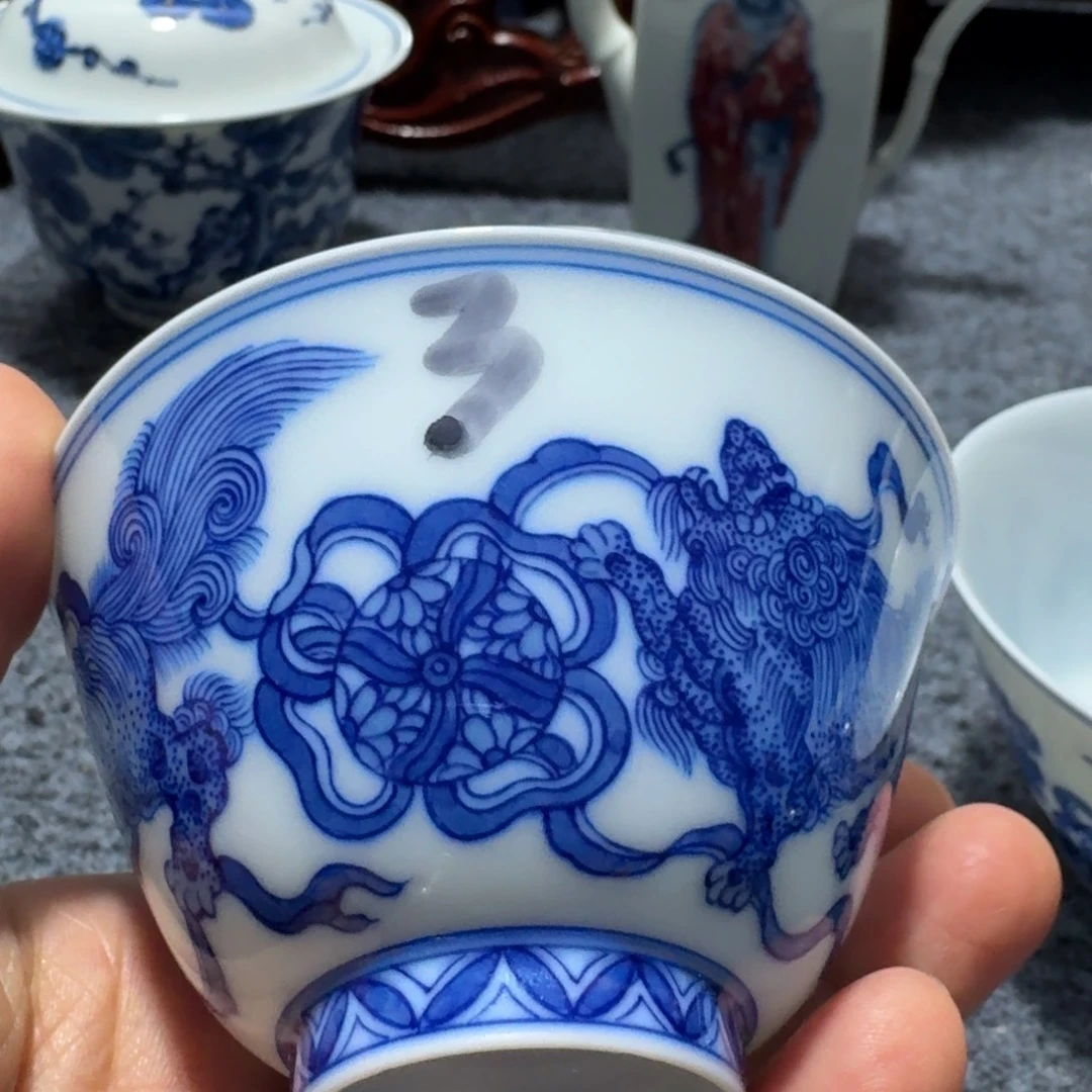 钢***贸现代景德镇陶瓷手绘茶具