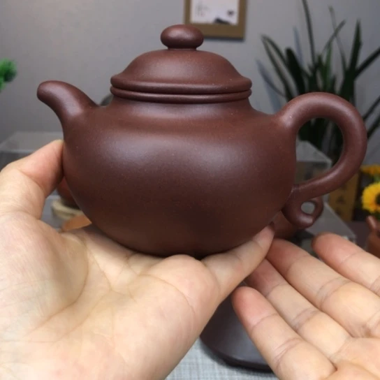 茶壶紫砂四号井底槽清莲子260cc精品