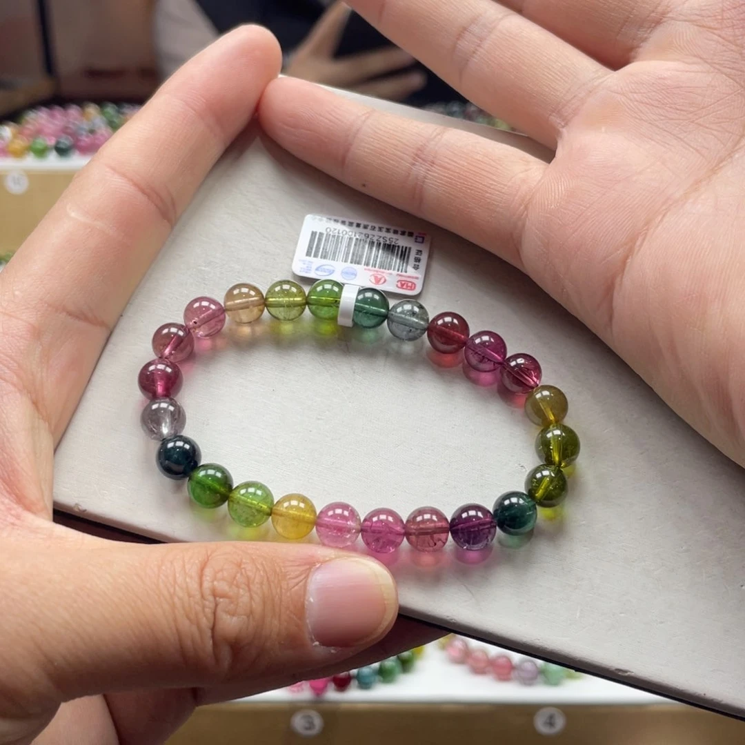 碧玺手串未镶嵌7.5mm.mmmmmmmmmm