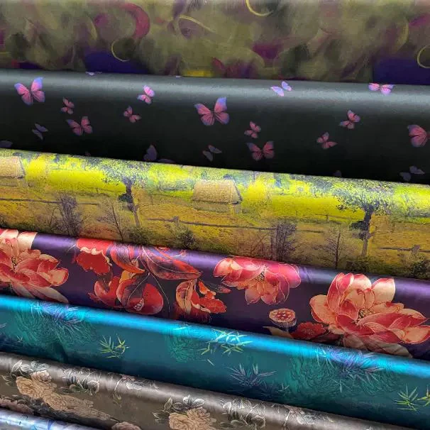 香云纱真丝绞罗花罗面料80