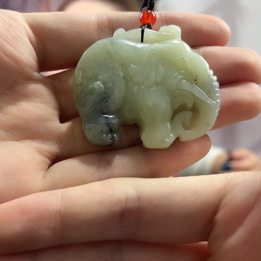 蛇纹石玉未镶嵌吊坠(赠链)