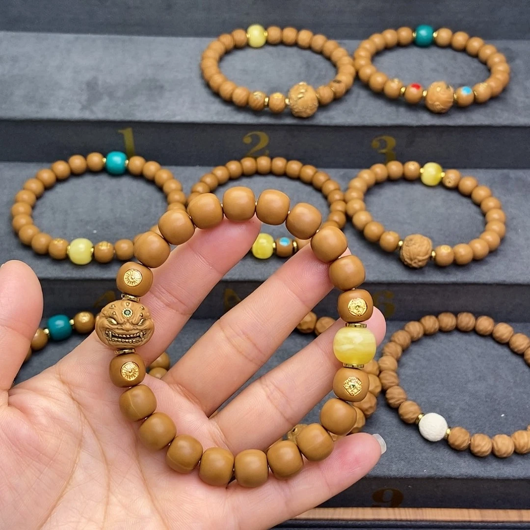 猴头核桃手串猴头核桃手串四标六目原 黄精品10.1