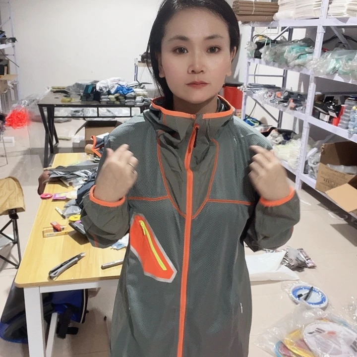 1加拼接灰色钓鱼服
