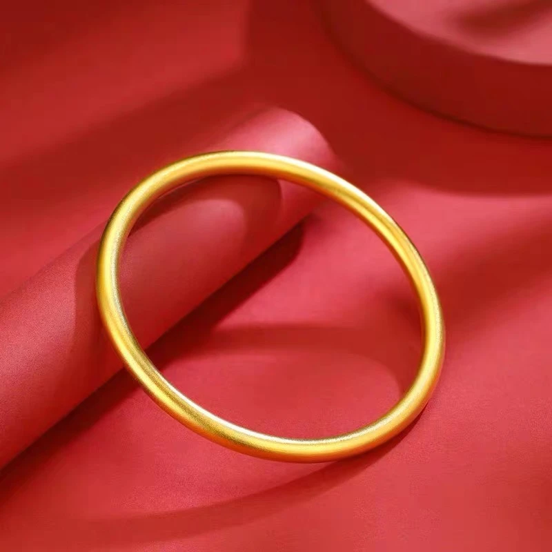 合金手镯 【古法手镯】不掉色不褪色手工精美时尚大气金色