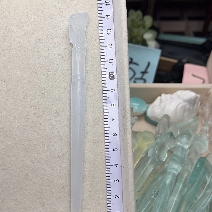 蛇纹石玉未镶嵌发簪