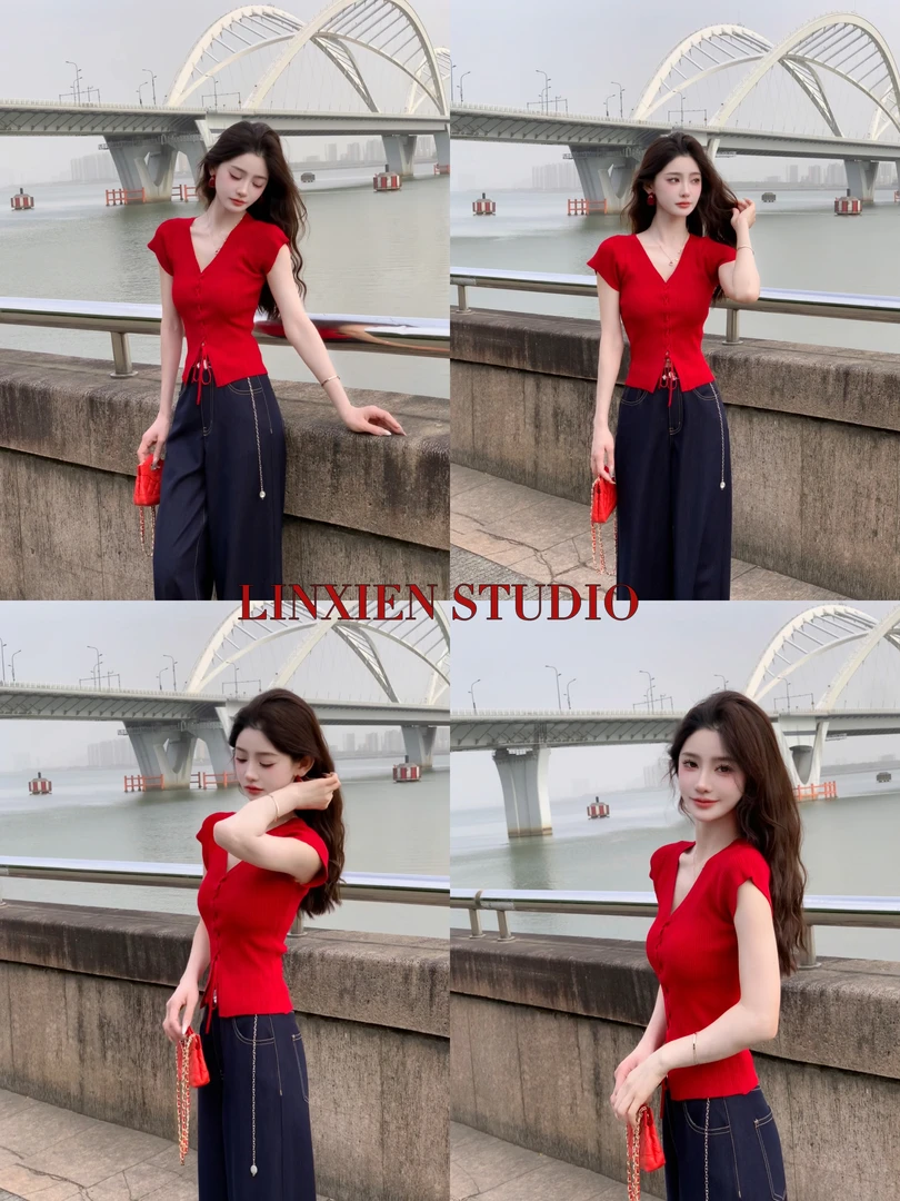 西恩定制●【泰兰德少女】夏季时尚气质百搭洋气减龄背心JJC5BX2012