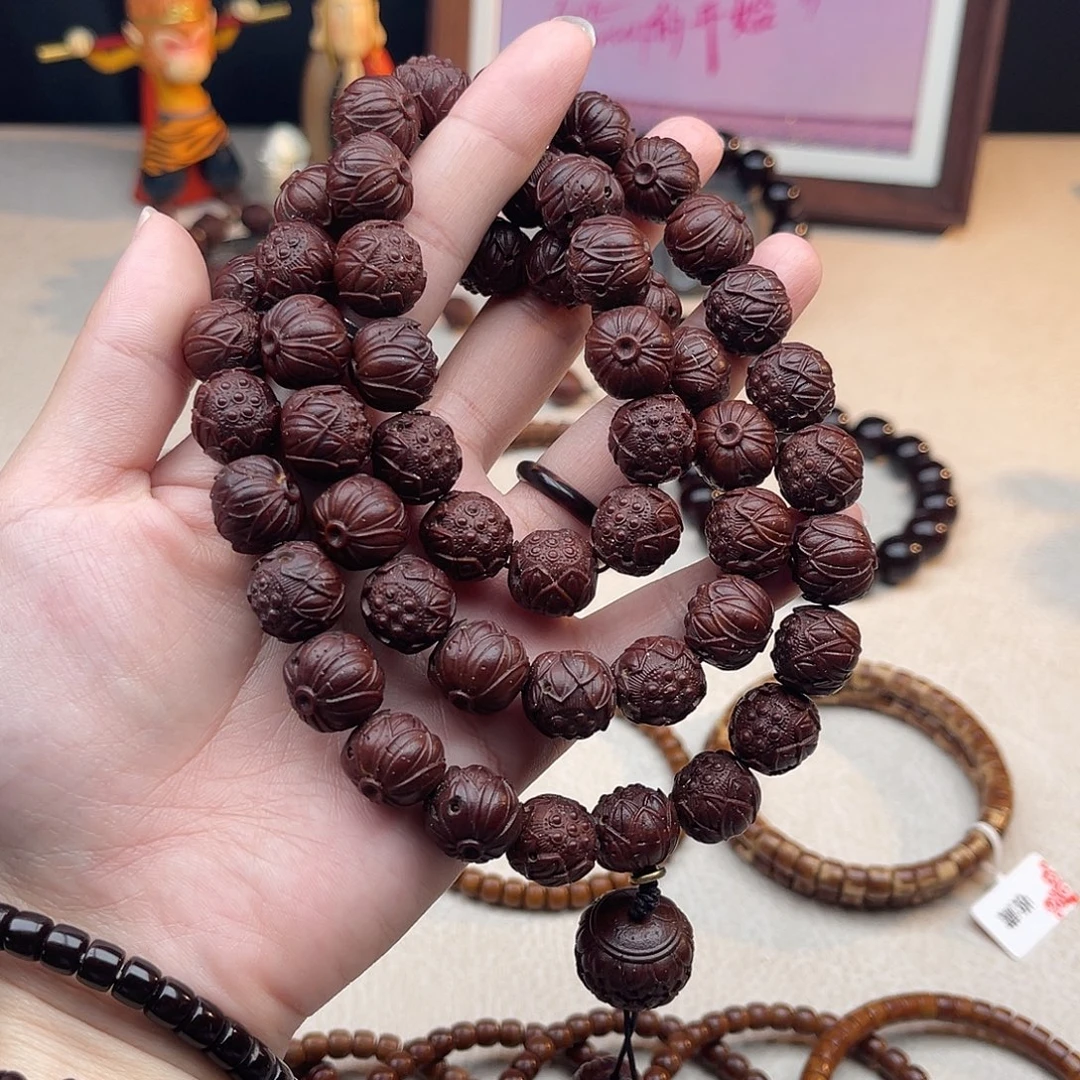 手串紫金鼠紫金鼠莲花雕刻脖挂