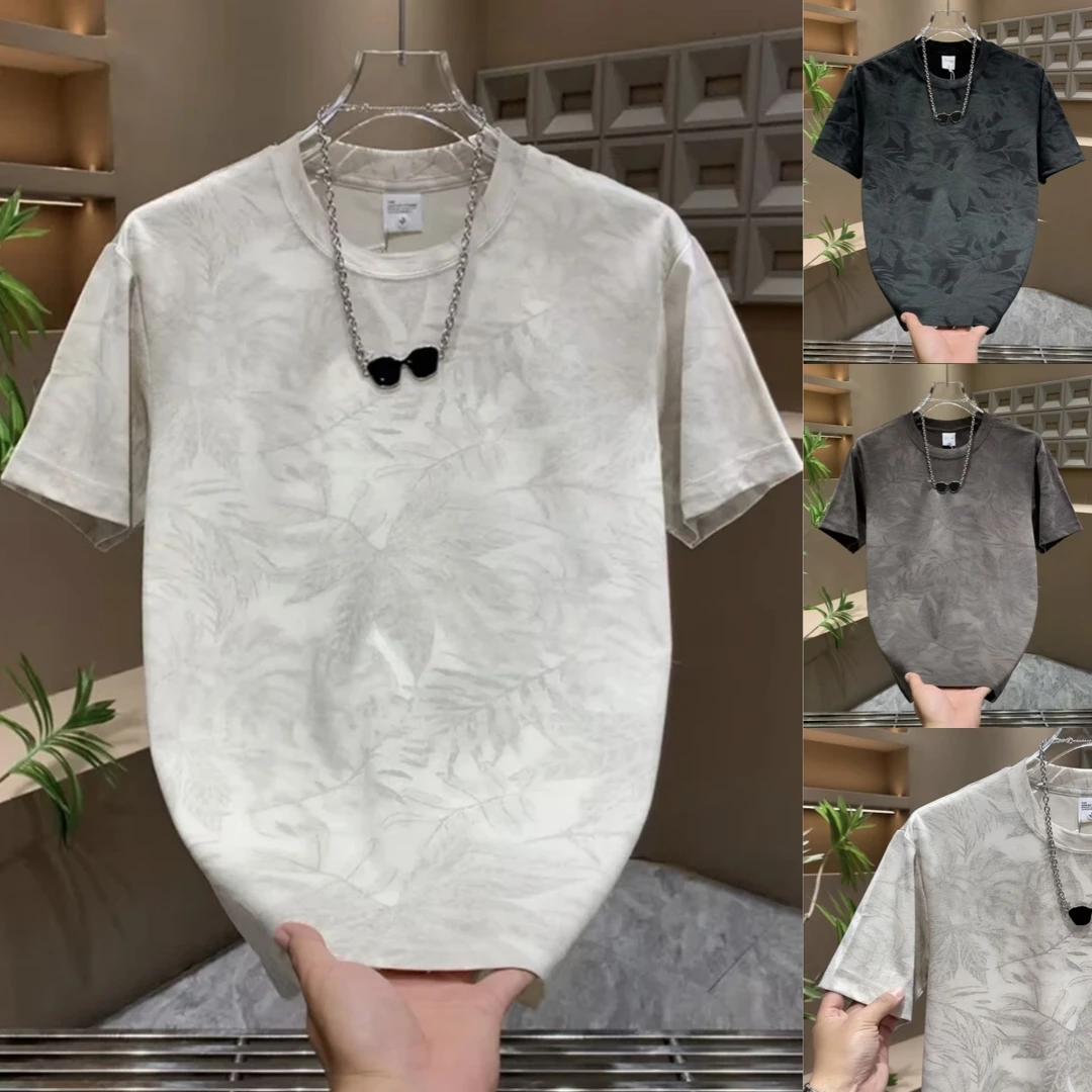 个性扎染t桖男时尚圆领上衣男款半袖T恤衫韩版休闲男士短袖t恤