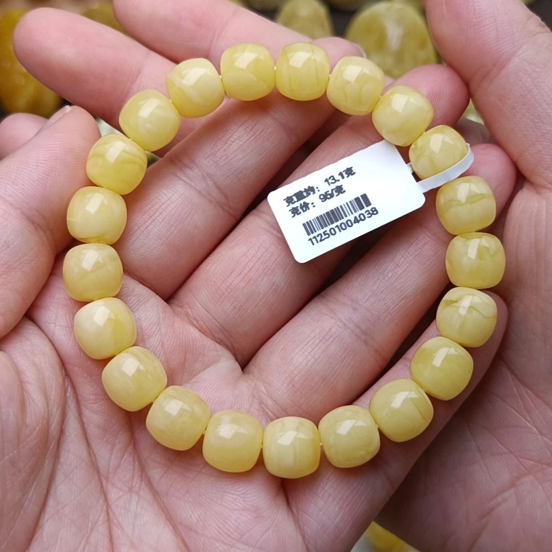 蜜蜡手链未镶嵌10老型浓蜡