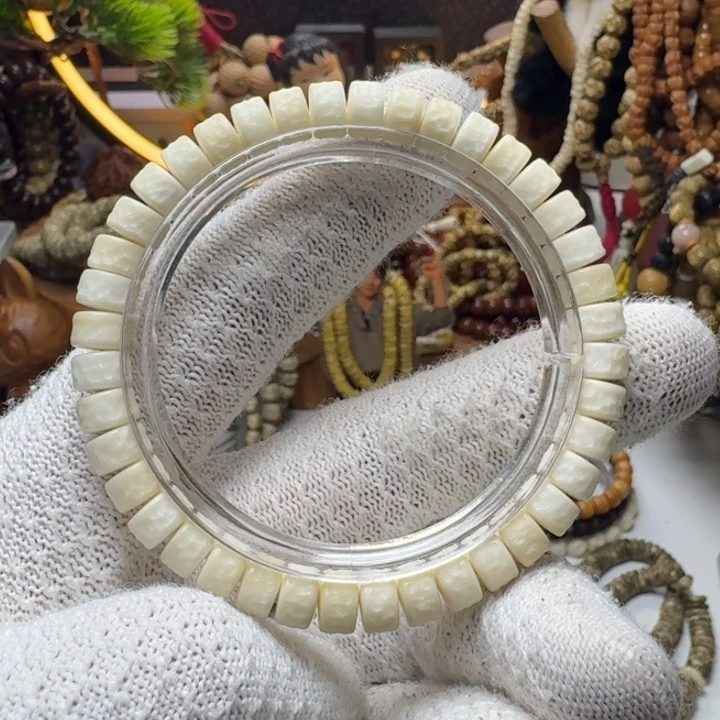 星月菩提手串12号车尺寸8.5白玉菩提嘎单圈