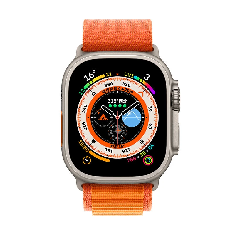 9新 Apple/苹果 Apple Watch Ultra1代智能运动 钛合金户外手表