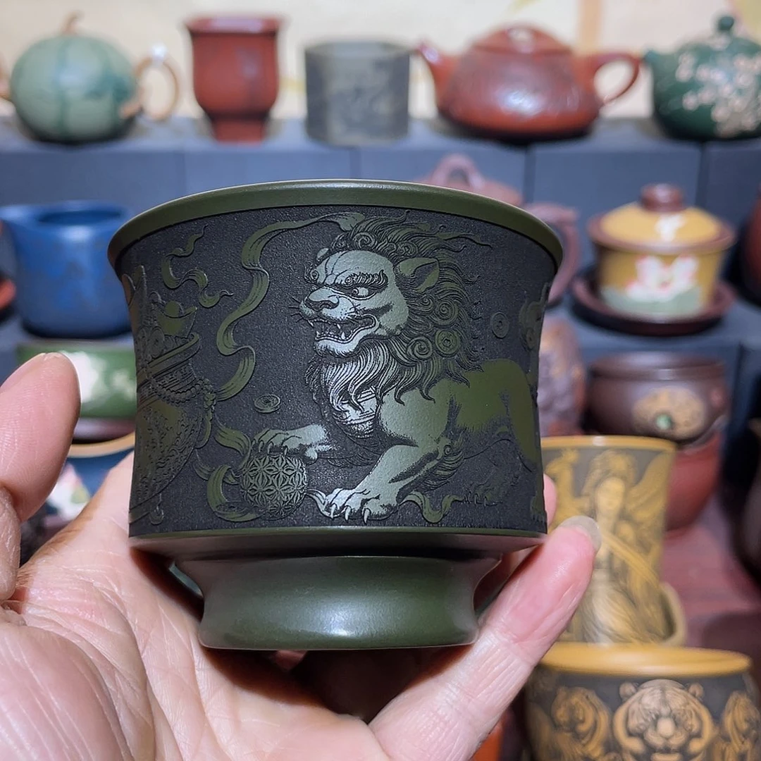 原矿紫砂手工主人杯